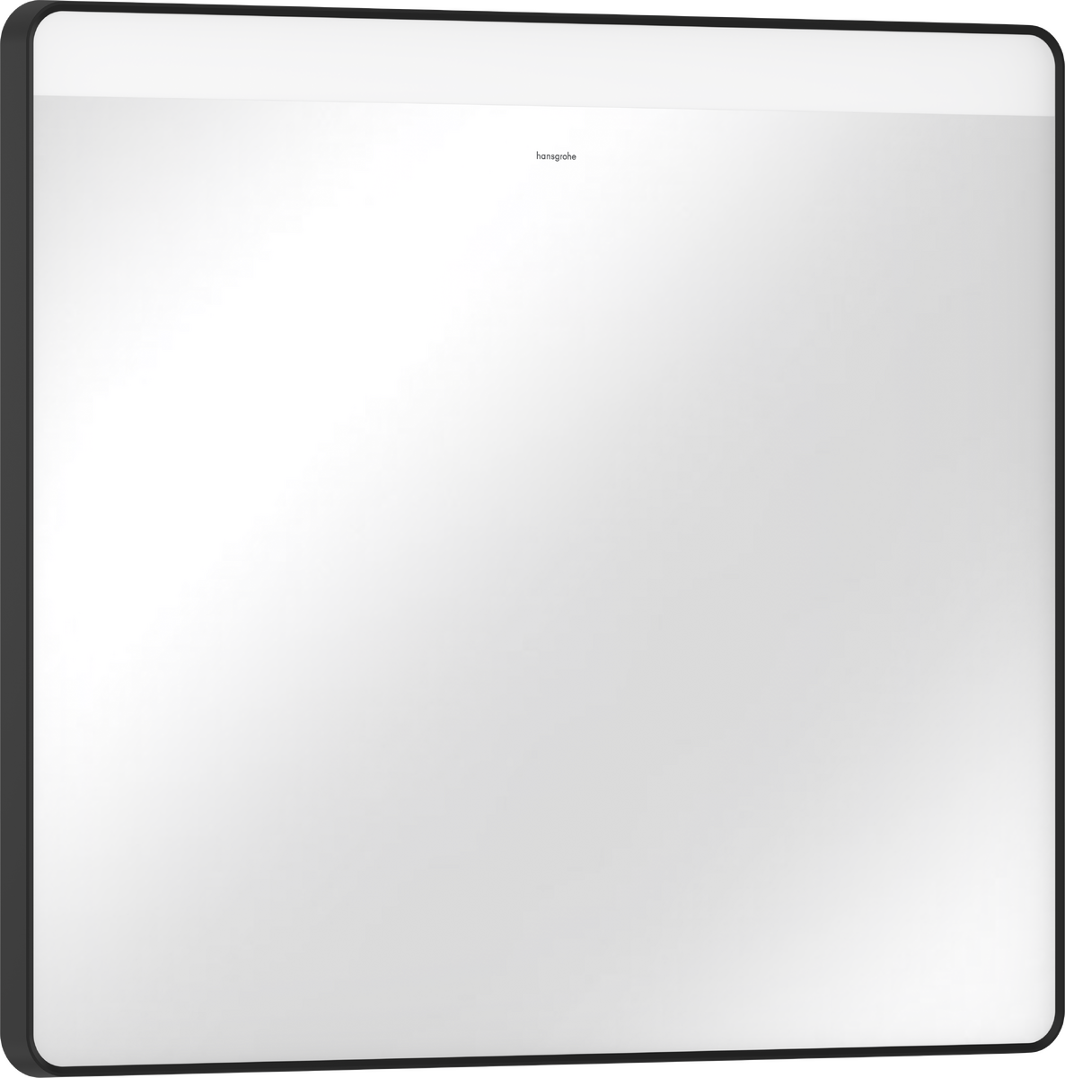 Зеркало Xarita Lite Q 800/700 с горизонтальным LED светильником, черный матовый 54958670 - изображение